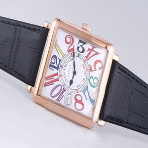 Franck Muller Cintree Curvex Crazy Hours 6000 H SC DT Rose Gold Case 42x42mm Womens Watch