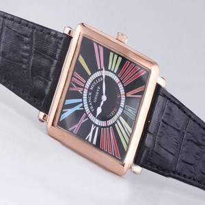 Franck Muller Colour Dreams Collection 6002-CODR-DT Rose Gold Case 42x42mm Mens Watch