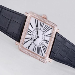 Franck Muller Master Square Diamond 6002 L QZ Mens 42x42mm Watch