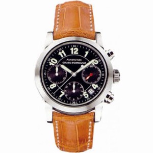 Girard Perragaux Sport Classique 18kt White Gold Brown Leather Men's Watch 80210.0.53.6756A