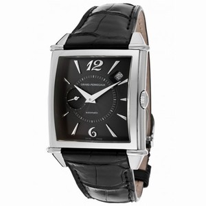 Girard Perragaux Vintage 1945 Automatic Black Dial Black Leather Men's Watch 25835-11-661-BA6A