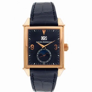 Girard Perregaux Vintage 1945 18kt Rose Gold Black Leather Men's Watch 25800-0-52-645