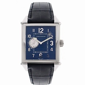 Girard Perregaux Vintage 1945 Stainless Steel Black Leather Men's Watch 25830-0-11-4054