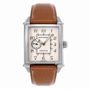 Girard Perregaux Vintage 1945 Stainless Steel Brown Leather Men's Watch 25830-11-821-TDCA