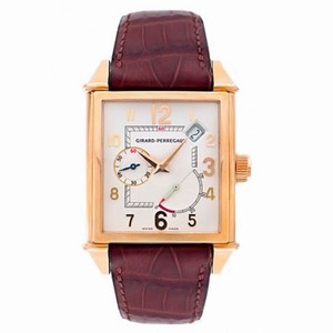 Girard Perregaux Vintage 1945 18kt Rose Gold Brown Leather Men's Watch 25850-0-52-1051