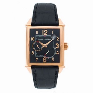 Girard Perregaux Vintage 1945 18kt Rose Gold Black Leather Men's Watch 25850-0-52-6456