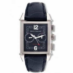Girard Perregaux Vintage 1945 18kt White Gold Black Leather Men's Watch 25990-0-53-6056