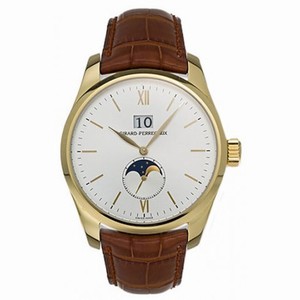 Girard Perregaux Classic Elegance 18kt Yellow Gold Brown Leather Men's Watch 49530-0-51-1121