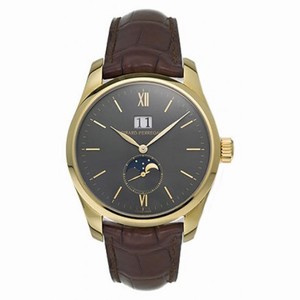Girard Perregaux Classic Elegance 18kt Yellow Gold Brown Leather Men's Watch 49530-0-51-2122