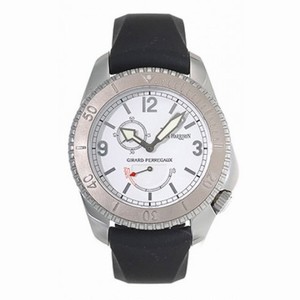 Girard Perregaux Seahawk II Stainless Steel Black Rubber Men's Watch 49910-0-58-7147
