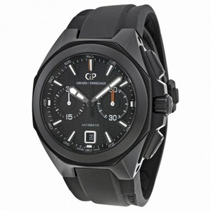 Girard Perregaux Chrono Hawk Automatic Black Dial Black Rubber Men's Watch 49970-32-631-FK6A