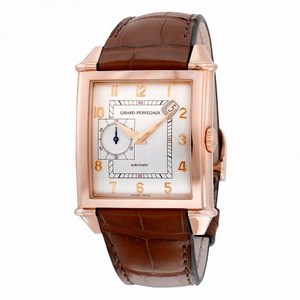 Girard Perregaux Vintage 1945 Automatic Silver Dial 18kt Pink Gold Men's Watch 25835-52-111-BACA
