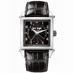 Girard Perregaux Vintage 1945 Triple Calendar Black Dial Automatic Leather Men's Watch 25810-11-651-BA6A