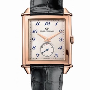 Girard Perregaux Vintage 1945 XXL Silver Dial 18k Pink Gold Men's Watch 25880-52-721-BB6A