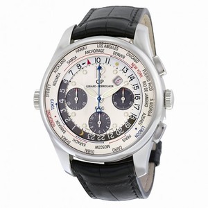 Girard Perregaux World Timer WW TC Silver Dial Chronograph Men's Watch 49805-11-152-BA6A