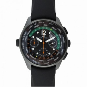 Girard Perregaux WW.TC El Avila Black Dial Black Rubber Automatic Men's Watch 49820-32-652-FK6A