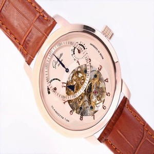 Glashutte Pano Edition Panomaticchrono XL 95-01-31-24-05 Round Brown Cow Leather Strap Watch