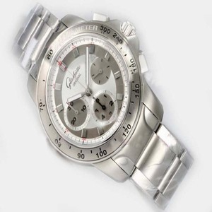 Glashutte Sport Evolution Impact Chronograph 39-31-73-73-14 Round Automatic White Dial Watch