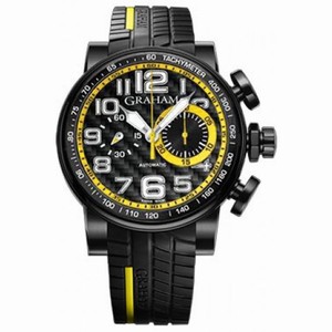 Graham Silverstone Stowe Black Carbon Dial Black Rubber Men's Watch 2BLDC.B38A.K66N