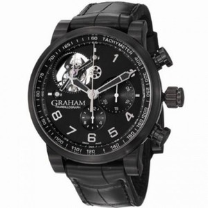 Graham Silverstone Tourbillograph Black Automatic Men's Watch 2TSAB.B02A.C114H