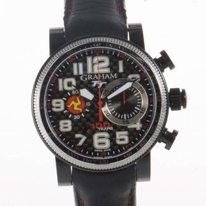 Graham Silverstone TT Black Dial Black Leather Men's Watch 2BLUV.B25R