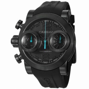 Graham Swordfish Black Dial Automatic Chronograph Men's Watch 2SWBB.U36L