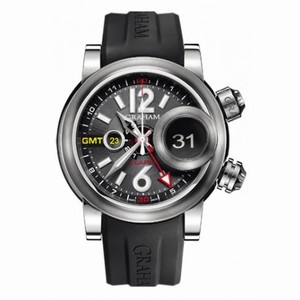 Graham Swordfish Grillo Alarm Gray Dial Black Rubber Men's Watch 2SWGS.B23A