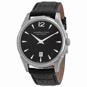 Hamilton Jazzmaster Black Dial Black Leather Strap Men's Watch H38615735