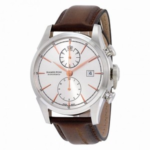 Hamilton Jazzmaster Spirit of Liberty Automatic Silver Dial Brown Leather Men's Watch