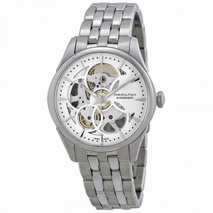 Hamilton Jazzmaster Viewmatic Automatic Skeleton Dial Stainless Steel Ladies Watch H32405111