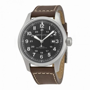 Hamilton Khaki Officers Black Dial Automatic Men's Watch H70625533