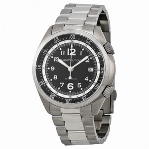 Hamilton Khaki Pilot Pioneer Automatic Black Dial Stainless Steel Men's Watch H76455133