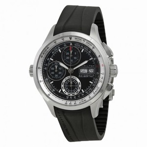 Hamilton Khaki X-Patrol Automatic Chronograph Black Dial Black Rubber Men's Watch H76556331