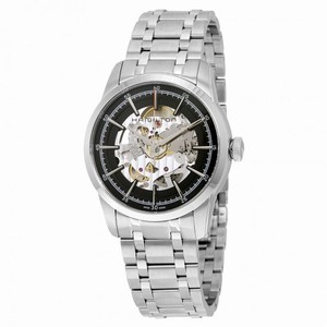 Hamilton Railroad Automatic Black Skeleton Dail Stainless Steel Men's Watch H40655131