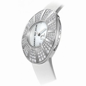 Harry Winston Mother of Pearl 18kt White Gold Diamond Satin Ladies Watch TTMQHM33WW010