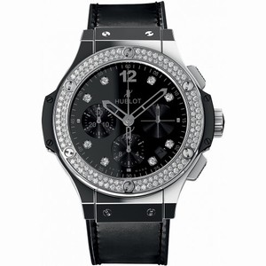 Hublot Big Bang 41mm Jeweled Dial Black Automatic Ladies Luxury Watch 341.SX.1270.VR.1104