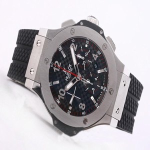 Hublot Big Bang 44mm 301.TM.425.RX Black Dial Round Black Rubber Strap Watch