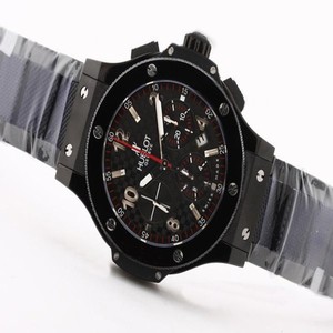 Hublot Big Bang 44mm 309.CM.134.RX.AES07 Round Black PVD Strap Black Dial Watch