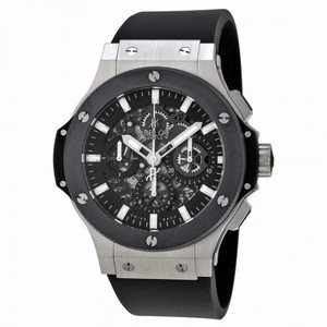 Hublot Big Bang Aero Bang Automatic  Chronograph Black Dial Black Rubber Men's Watch 311.SM.1170.RX