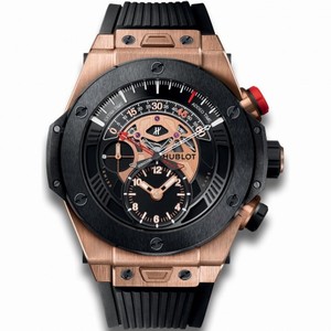 Hublot Big Bang Bi Retrograde King Gold Black Dial Chronograph Men's Watch 413.OM.1128.RX