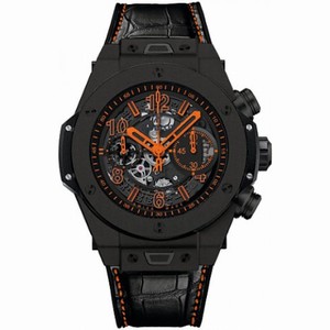 Hublot Big Bang King Orange Black Ceramic Dial Black Ceramic Men's Sports Watch 411.CI.1190.LR.ABO14