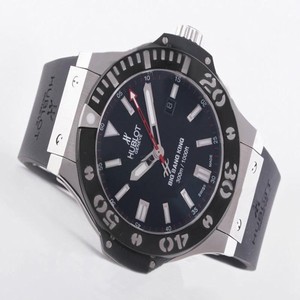Hublot Big Bang King Palladium 322.LM.100.RX Black Rubber Strap Black Dial Round Watch