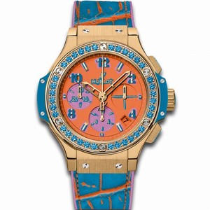 Hublot Big Bang Pop Art Mat Orange Dial 18k Yellow Gold Limited Edition Ladies Watch 341.VL.4789.LR.1207.POP15