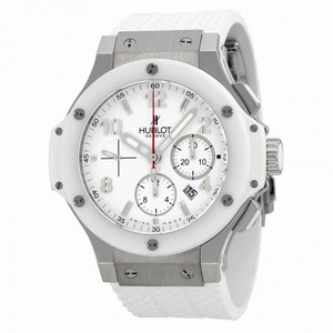 Hublot Big Bang St. Moritz Chronograph White Dial White Rubber Unisex Watch 301.SE.230.RW