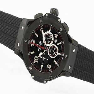 Hublot Big Bang Tantalum Mat 301.AL.460.RX PVD Bezel Black Rubber Strap Black Dial Watch