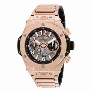 Hublot Big Bang UNICO Skeleton Dial 18k Rose Gold Men's Watch 411.OX.1180.OX