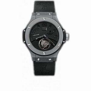 Hublot Big Date Tourbillon Black Dial Ceramic Men's Watch 302.CI.134.RX
