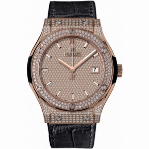 Hublot Classic Fusion 18K King Gold Diamond Automatic Men's Watch 542.OX.9010.LR.1704