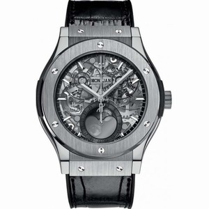 Hublot Classic Fusion Aerofusion Moonphase Sapphire Dial Titanium Men's Watch 517.NX.0170.LR