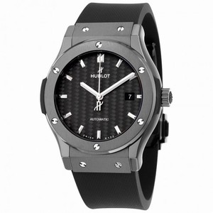 Hublot Classic Fusion Automatic Black Carbon Fiber Dial Black Rubber Men's Watch 542.CM.1771.RX